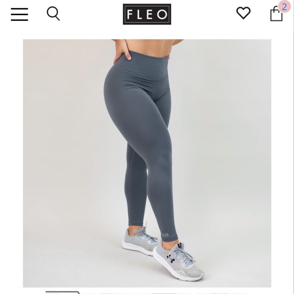Gray Fleo leggings 25”